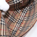 BURBERRY Shoulder Bag Leather Brown Gold Auth ti3255-11