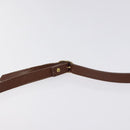 BURBERRY Shoulder Bag Leather Brown Gold Auth ti3255-8