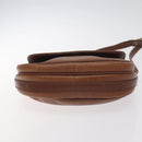 BURBERRY Shoulder Bag Leather Brown Gold Auth ti3255-5