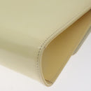 BALLY Chain Shoulder Bag Patent Leather Yellow Gold Auth ti3256-15