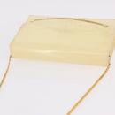 BALLY Schultertasche Kette Lackleder Gelbgold Auth ti3256-15