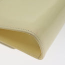 BALLY Chain Shoulder Bag Patent Leather Yellow Gold Auth ti3256-16