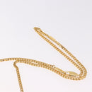 BALLY Schultertasche Kette Lackleder Gelbgold Auth ti3256-11