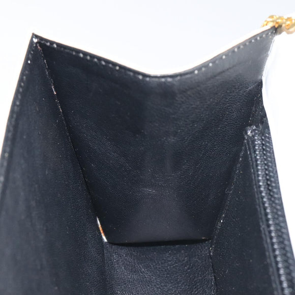 BALLY Chain Shoulder Bag Patent Leather Yellow Gold Auth ti3256