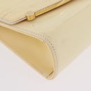 BALLY Schultertasche Kette Lackleder Gelbgold Auth ti3256-12