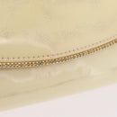 BALLY Schultertasche Kette Lackleder Gelbgold Auth ti3256-25