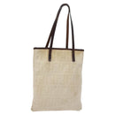 FENDI Zucca Canvas Hand Bag Beige Brown Auth ti3258-1