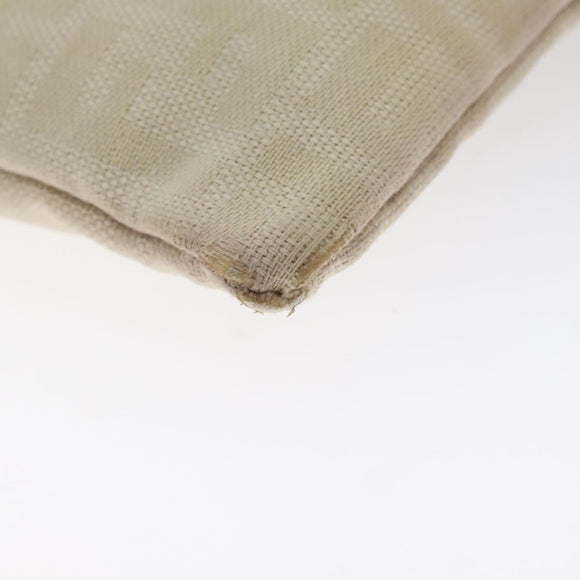 FENDI Zucca Canvas Hand Bag Beige Brown Auth ti3258