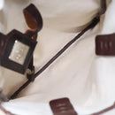 FENDI Zucca Canvas Hand Bag Beige Brown Auth ti3258-11