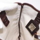 FENDI Zucca Canvas Hand Bag Beige Brown Auth ti3258-17