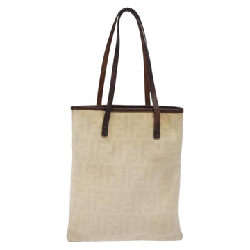 FENDI Zucca Canvas Hand Bag Beige Brown Auth ti3258 - 0