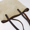 FENDI Zucca Canvas Hand Bag Beige Brown Auth ti3258-6