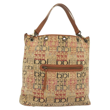 BURBERRY Blue Label Tote Bag Pile Beige Auth ti3259