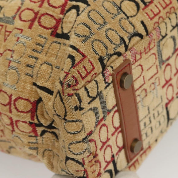 BURBERRY Blue Label Tote Bag Pile Beige Auth ti3259