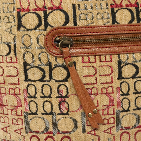 BURBERRY Blue Label Tote Bag Pile Beige Auth ti3259