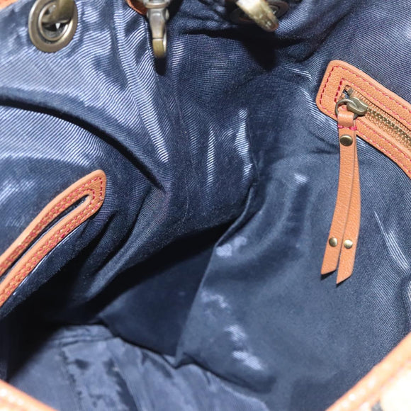 BURBERRY Blue Label Tote Bag Pile Beige Auth ti3259