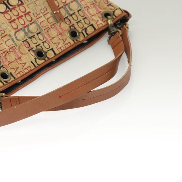 BURBERRY Blue Label Tote Bag Pile Beige Auth ti3259