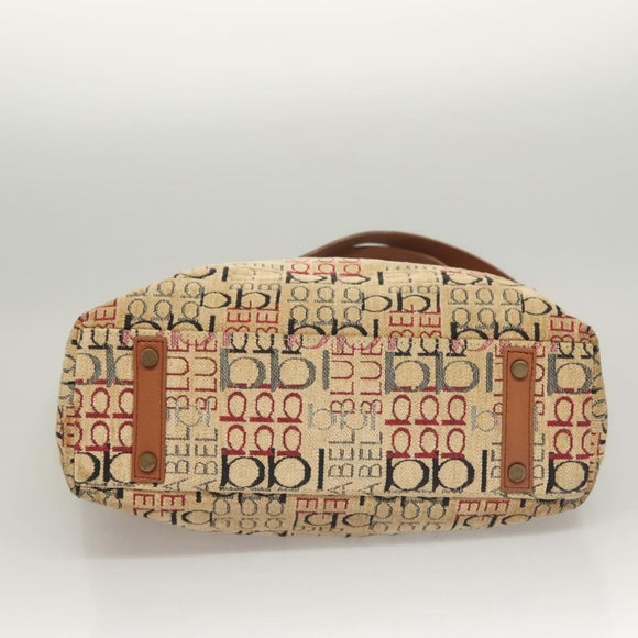 BURBERRY Blue Label Tote Bag Pile Beige Auth ti3259