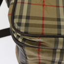 Burberrys Nova Check Shoulder Bag Canvas Beige Gold Auth ti3263-10