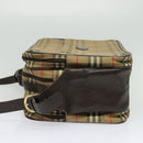 Burberrys Nova Check Shoulder Bag Canvas Beige Gold Auth ti3263-3