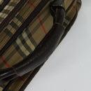 Burberrys Nova Check Shoulder Bag Canvas Beige Gold Auth ti3263-7