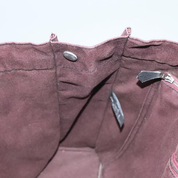 HERMES Fourre Tout MM Hand Bag Canvas Navy Auth ti3264