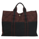 HERMES Fourre Tout MM Hand Bag Canvas Navy Auth ti3264-3