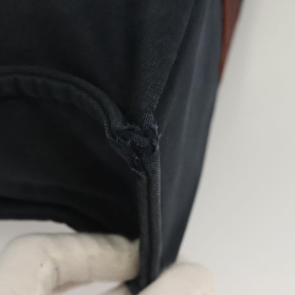 HERMES Fourre Tout MM Hand Bag Canvas Navy Auth ti3265