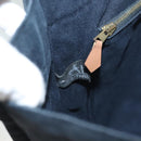 HERMES Fourre Tout MM Hand Bag Canvas Navy Auth ti3265-17