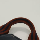 HERMES Fourre Tout MM Hand Bag Canvas Navy Auth ti3265-8