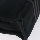 HERMES Fourre Tout PM Hand Bag Canvas Black Gray Silver Auth ti3266-13