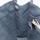 HERMES Fourre Tout PM Hand Bag Canvas Black Gray Silver Auth ti3266-17