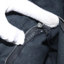 HERMES Fourre Tout PM Hand Bag Canvas Black Gray Silver Auth ti3266-19