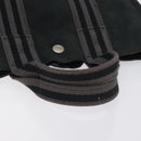 HERMES Fourre Tout PM Hand Bag Canvas Black Gray Silver Auth ti3266-7