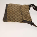 GUCCI GG Canvas Shoulder Bag 3Set Beige Navy Brown Auth ti3267-12