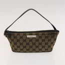 GUCCI GG Canvas Shoulder Bag 3Set Beige Navy Brown Auth ti3267-18