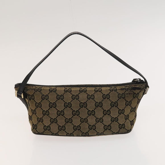 GUCCI GG Canvas Shoulder Bag 3Set Beige Navy Brown Auth ti3267
