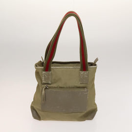 GUCCI GG Canvas Shoulder Bag 3Set Beige Navy Brown Auth ti3267 - 0