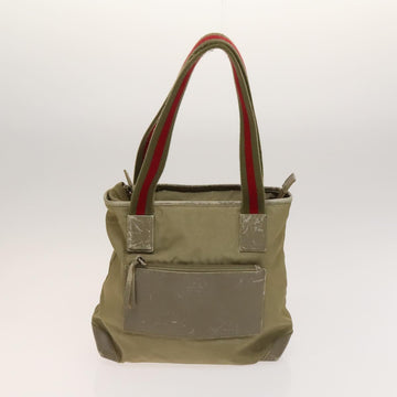 GUCCI GG Canvas Shoulder Bag 3Set Beige Navy Brown Auth ti3267 - 0