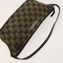 GUCCI GG Canvas Shoulder Bag 3Set Beige Navy Brown Auth ti3267-21