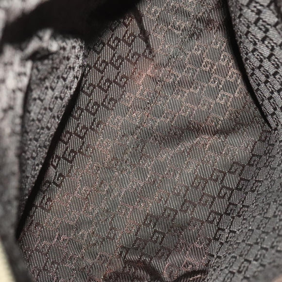 GUCCI GG Canvas Shoulder Bag 3Set Beige Navy Brown Auth ti3267