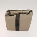 BALLY Fendi Hand Bag PVC Enamel 3Set Black Brown Auth ti3268-10