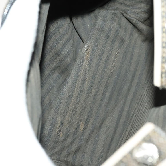 BALLY Fendi Hand Bag PVC Enamel 3Set Black Brown Auth ti3268