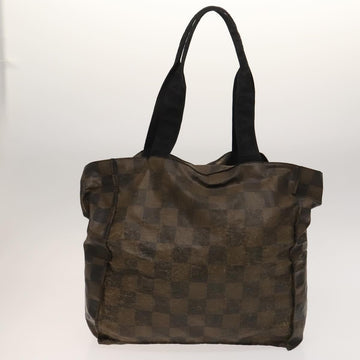 BALLY Fendi Hand Bag PVC Enamel 3Set Black Brown Auth ti3268 - 0