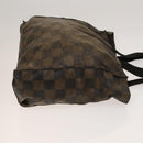 BALLY Fendi Hand Bag PVC Enamel 3Set Black Brown Auth ti3268-4