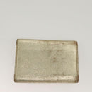 GUCCI GG Canvas Wallet Leather 4Set Black Beige gold Auth ti3271-11