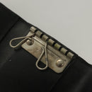 GUCCI GG Canvas Wallet Leather 4Set Black Beige gold Auth ti3271-9