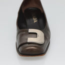 PRADA Shoes Patent leather Brown Auth ti3272-13