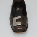 PRADA Shoes Patent leather Brown Auth ti3272-6