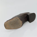 PRADA Shoes Patent leather Brown Auth ti3272-8